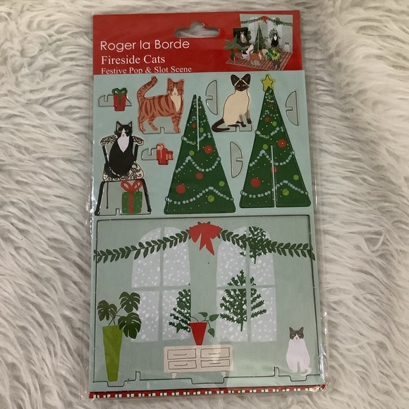 Roger la borde Christmas fireside festive pop slot scene - Picture 1 of 3